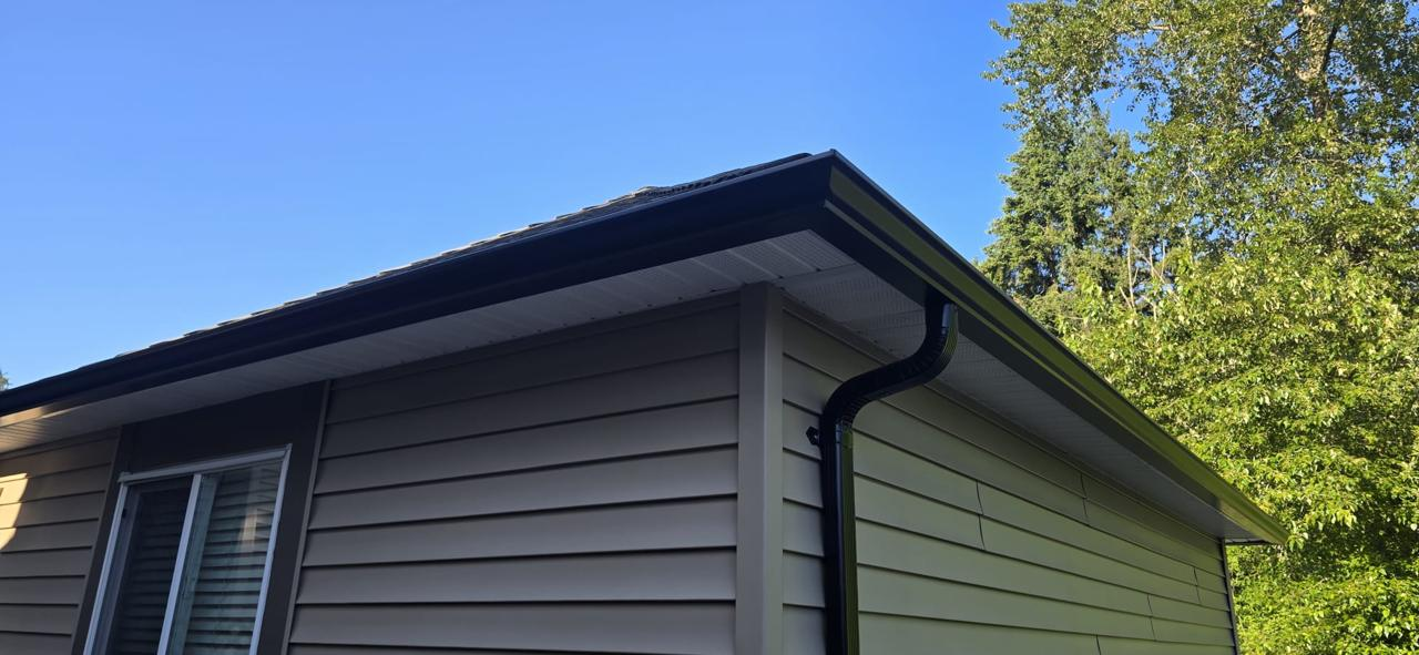 After gutter service