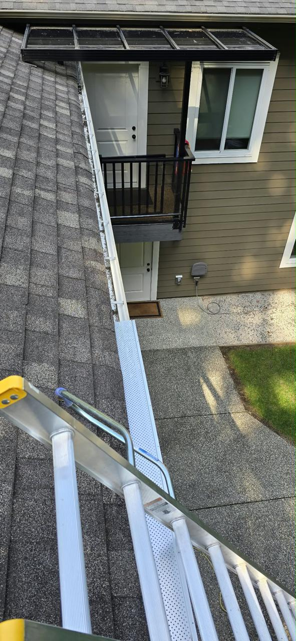 After gutter service
